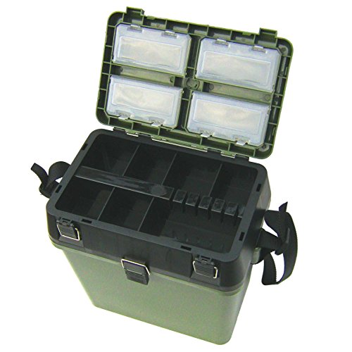 Padded Fishing Tackle Seat Box with Strap