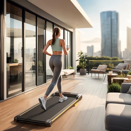 UREVO 2-in-1 Under Desk Portable Treadmill