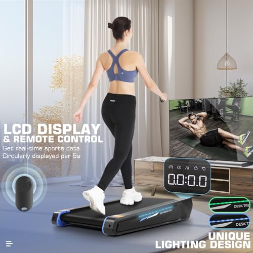 Compact Walking Pad Treadmill with Remote Control