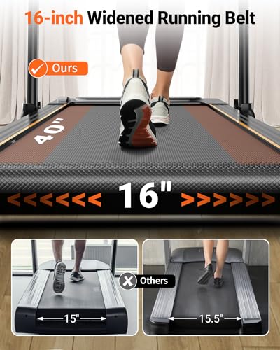 Compact 2-in-1 Folding Treadmill with Touch Screen