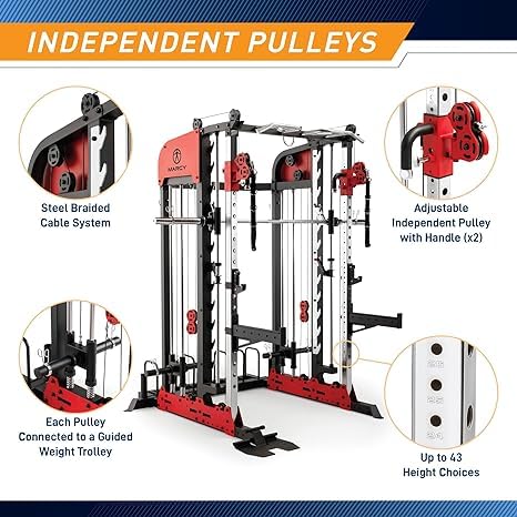 Marcy Pro Deluxe Smith Cage Home Gym System