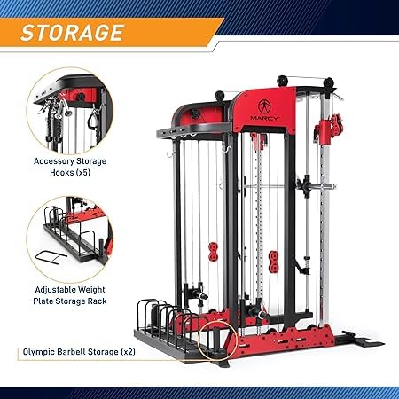 Marcy Pro Deluxe Smith Cage Home Gym System