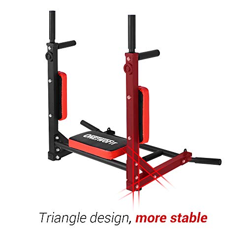 OneTwoFit Wall Mounted Pull Up Bar Dip Station