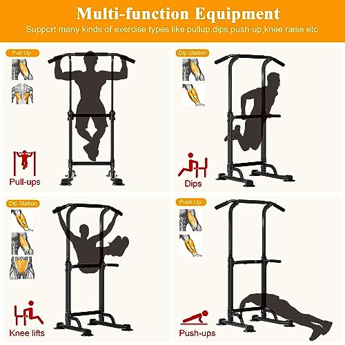 DlandHome Adjustable Power Tower Dip Station
