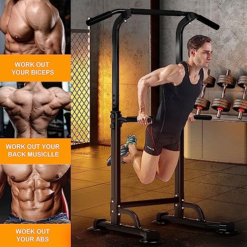 DlandHome Adjustable Power Tower Dip Station