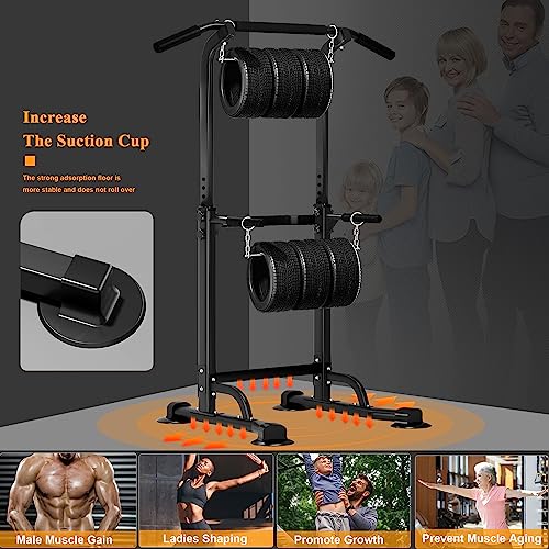 DlandHome Adjustable Power Tower Dip Station