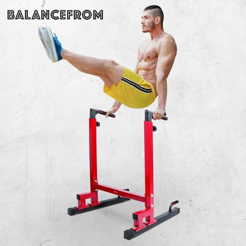 BalanceFrom Multi-Function Dip Station - 500 lbs Capacity