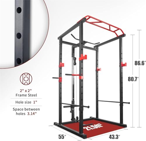 160lb Multi-Functional Power Cage Home Gym Set
