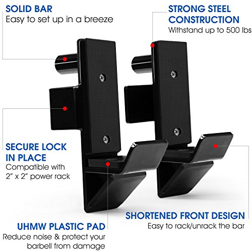 Yes4All J-Hooks for 2x2 Power Racks