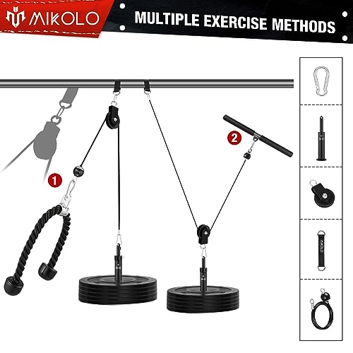 Mikolo Fitness Dual Cable Pulley System