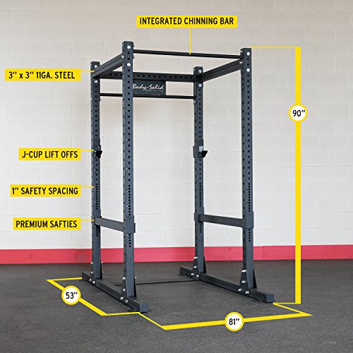 Body-Solid Power Rack - 1000 lb Weight Capacity