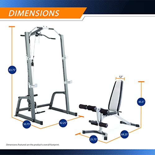 Marcy Pro Deluxe Weightlifting Cage and Bench