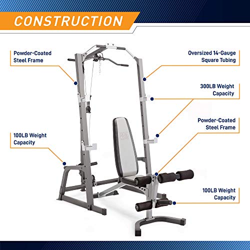 Marcy Pro Deluxe Weightlifting Cage and Bench