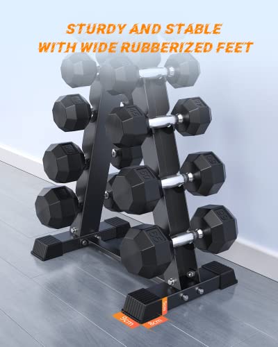 A-Frame 5-Tier Dumbbell Rack Stand - 570 lbs Capacity