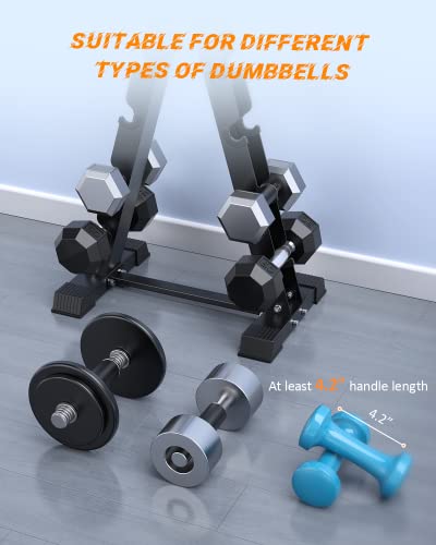 A-Frame 5-Tier Dumbbell Rack Stand - 570 lbs Capacity