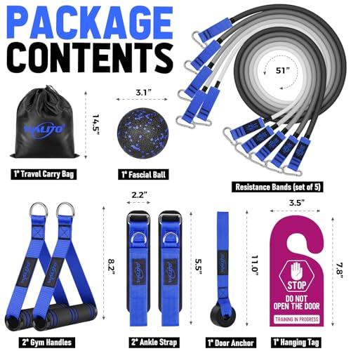 WALITO Resistance Bands Set for Home Workouts