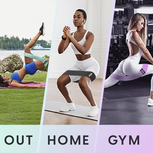 Fabric Resistance Bands Set - 4 Booty & Leg Bands