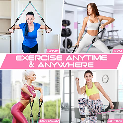 Resistance Bands Set with Handles, 150LBS