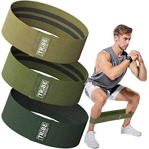 Military Green Fabric Resistance Bands Set for Legs