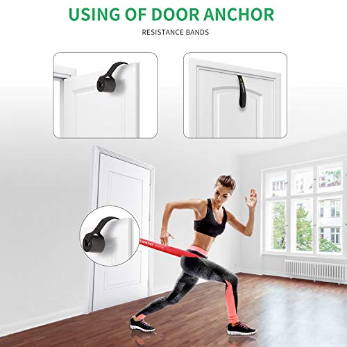 WIKDAY Heavy Resistance Band Set with Door Anchor