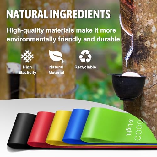 Multi-Colored Resistance Bands Set for All Fitness