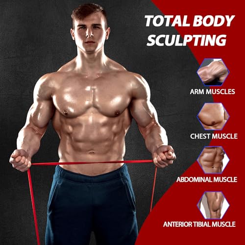 LEEKY Resistance Bands Set for Home Workouts