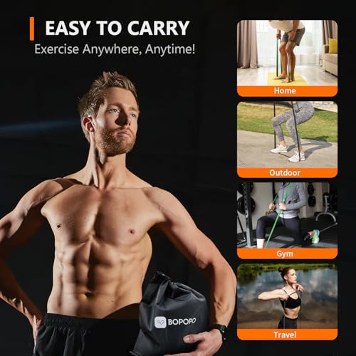 BOPOPO Resistance Bands Set for Home Workouts