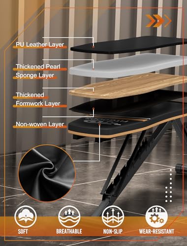 Foldable Weight Bench for Home Gym Training