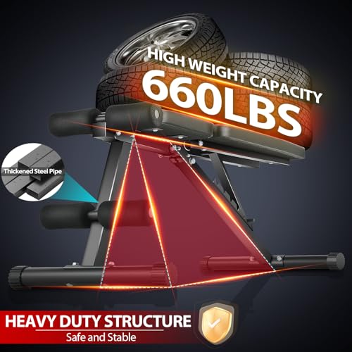 OPPSDECOR Foldable Weight Bench for Full Body Fitness