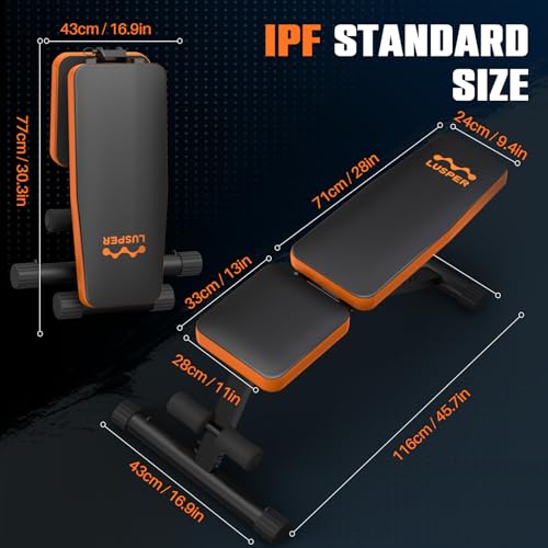 Adjustable 660LB Weight Bench for Home Gym