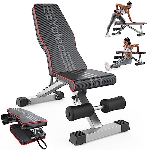 Yoleo Adjustable Folding Weight Bench for Home Gym