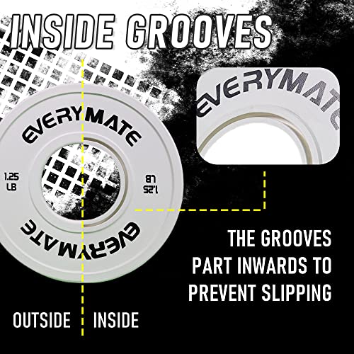 EVERYMATE 1.25LB Fractional Olympic Bumper Plates