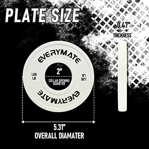 EVERYMATE 1.25LB Fractional Olympic Bumper Plates