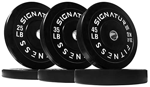 Signature Fitness 210LB Olympic Bumper Plate Set
