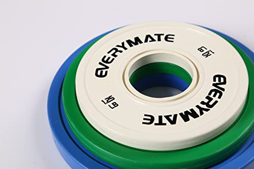 EVERYMATE 1.25LB Fractional Olympic Bumper Plates