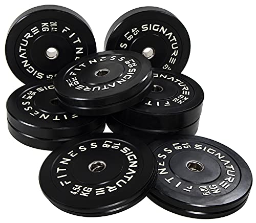 Signature Fitness 210LB Olympic Bumper Plate Set