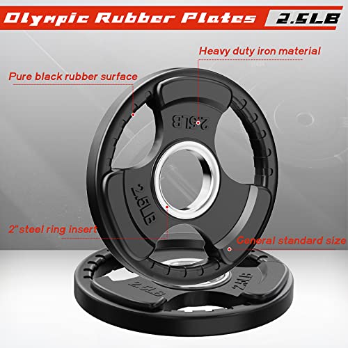 RitFit Olympic Rubber Grip Weight Plates