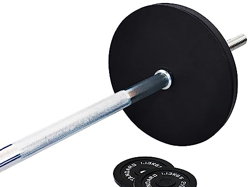 Cast Iron Weight Plates with 5FT Barbell Set
