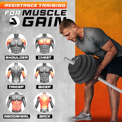 Yes4All 1-inch Cast Iron Dumbbell Weight Plates