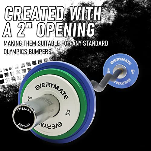 EVERYMATE 2.5LB Olympic Bumper Fractional Weight Plates