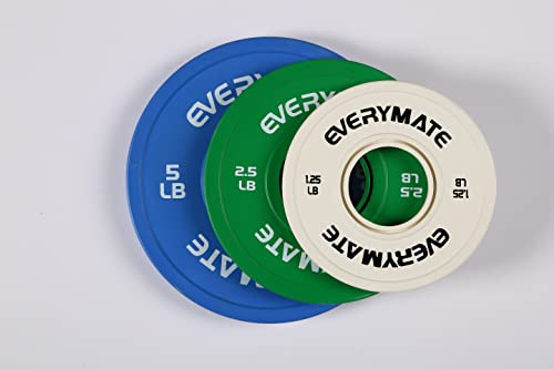 EVERYMATE 2.5LB Olympic Bumper Fractional Weight Plates