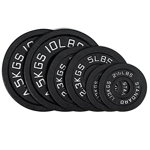Olympic Cast Iron Weight Plates Set for Home Gym