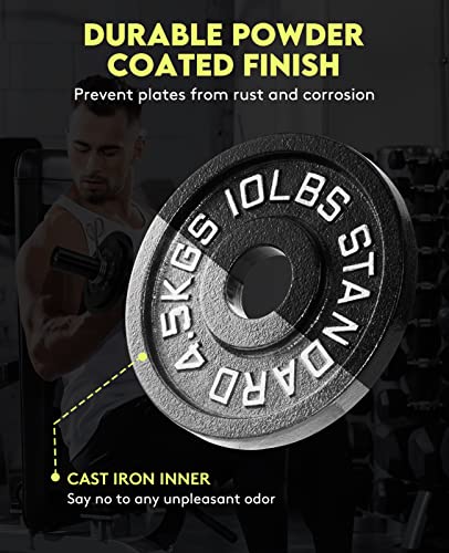 Olympic Cast Iron Weight Plates Set for Home Gym