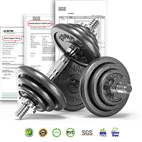 PROIRON 44Lbs Adjustable Dumbbell Set for Home Gym