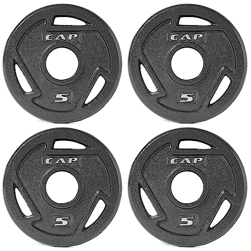 CAP Barbell 5 lb Olympic Grip Weight Plate Set