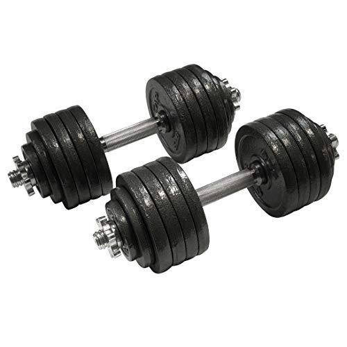 Adjustable 52.5-Pound Dumbbell Weight Pair