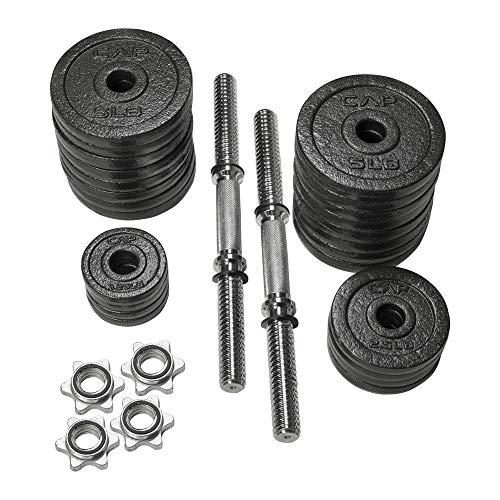 Adjustable 52.5-Pound Dumbbell Weight Pair