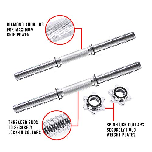 Adjustable 52.5-Pound Dumbbell Weight Pair
