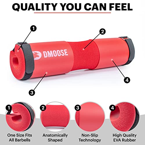 DMoose Non-Slip Barbell Pad for Squats & Lunges