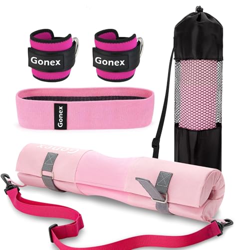 Gonex Barbell Pad Set with Ankle Straps